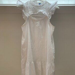 White Flowy Old Navy Dress